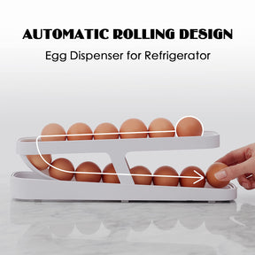 Automatic Scrolling Egg Rack Holder Storage Box