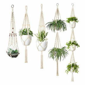 4 Pack - Macrame Hanging Baskets