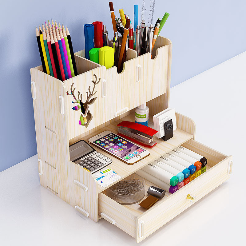 Wooden Desk Organizer