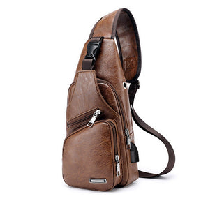 Men's Adjustable Strap, Large Sling Bag