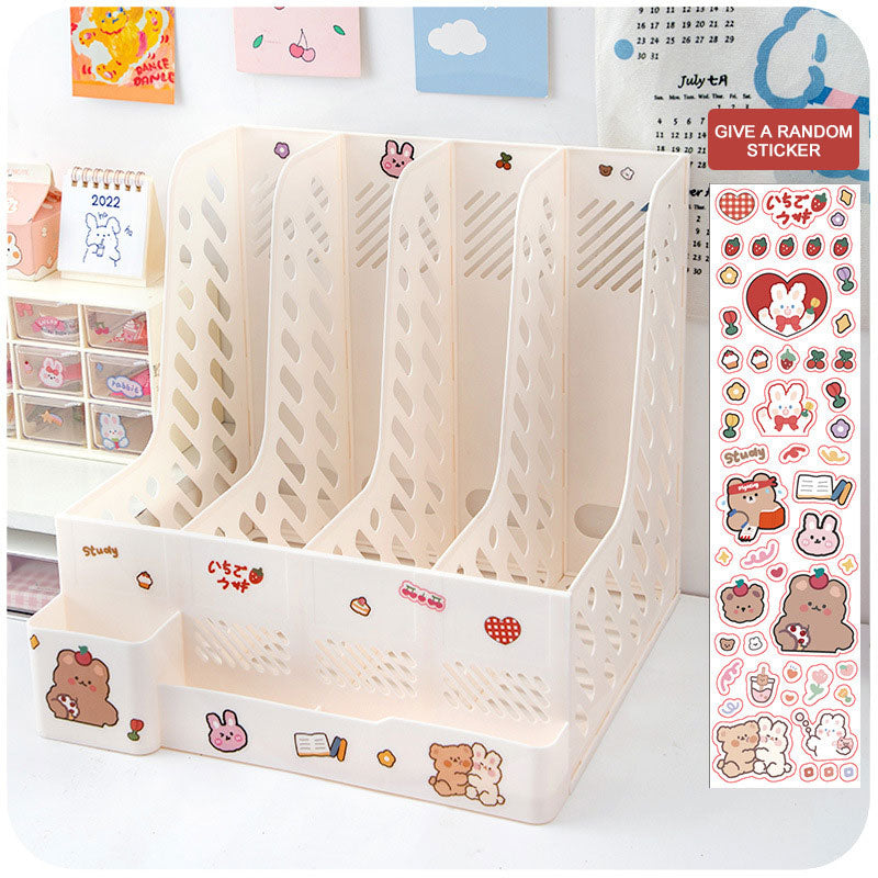 Desktop Storage Box File Tray Rack Stationery Storage Box