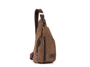 Casual Men's Chest Canvas Crossbody Bags