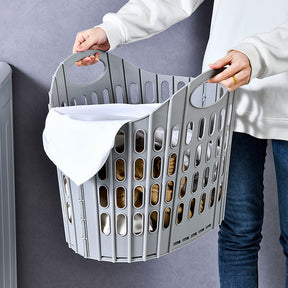 Plastic Folding Laundry Basket