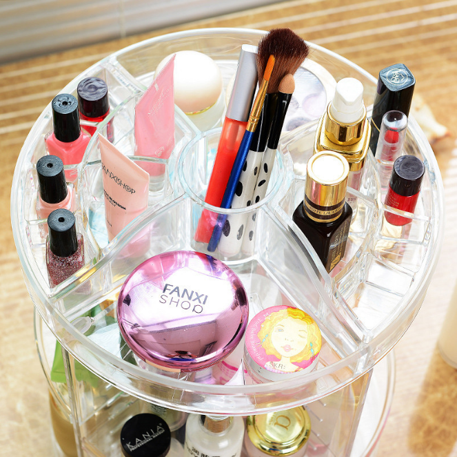 Cosmetics 3D Acrylic Makeup Organizer 360