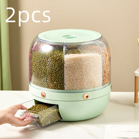 360 Rotating Large Food Storage Container