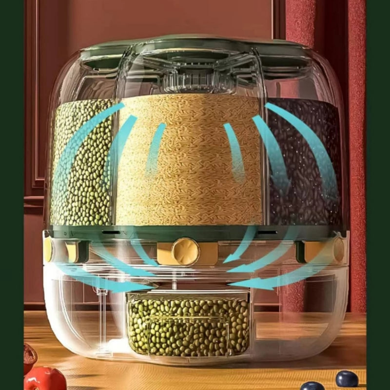 360 Rotating Large Food Storage Container