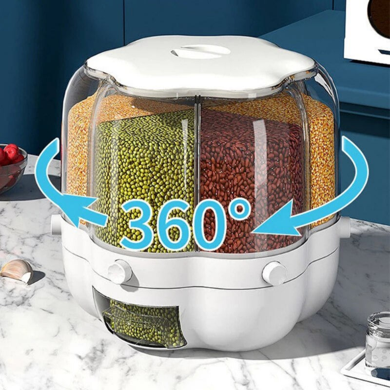 360 Rotating Large Food Storage Container