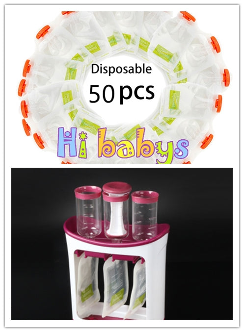 Pouch Filling Station for Babies and Toddlers Fresh Fruit Juice Food Maker with Storage Bags