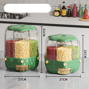 360 Rotating Large Food Storage Container