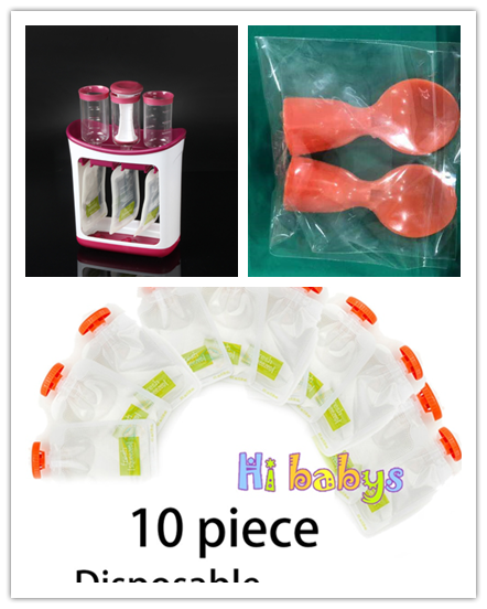 Pouch Filling Station for Babies and Toddlers Fresh Fruit Juice Food Maker with Storage Bags