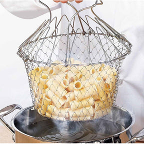 Stainless Steel Multi-Function Foldable Chef Cooking Basket