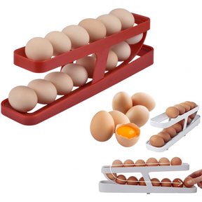 Automatic Scrolling Egg Rack Holder Storage Box