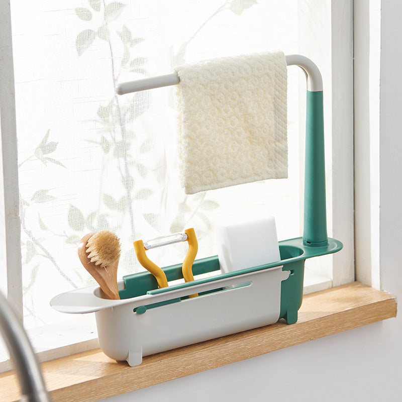 New Kitchen Sink Rack Telescopic Drain Rack Basket