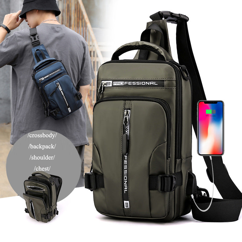 Men Waterproof Small Sling Bag