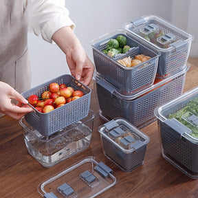 Kitchen Refrigerator Storage Containers With Lid