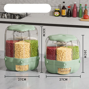 360 Rotating Large Food Storage Container