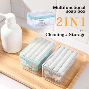 New Roller Soap Dish with Storage Holder For Bathroom